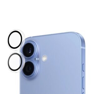 LENS PROTECTOR DE CAMARA APPLE IPHONE 16/16 PLUS TRANSPARENTE
